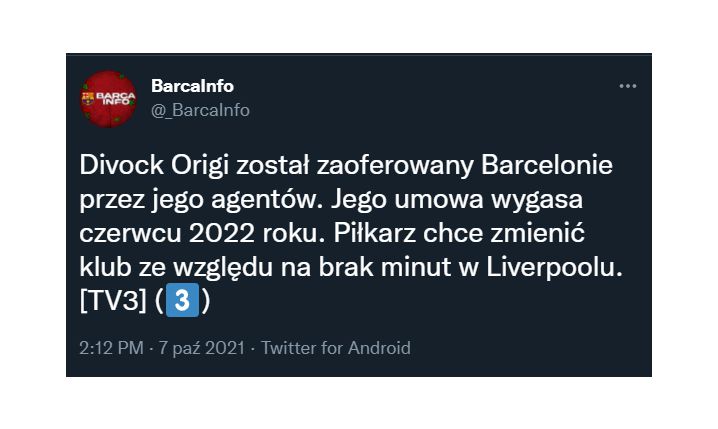 TEN NAPASTNIK został zaoferowany Barcelonie!